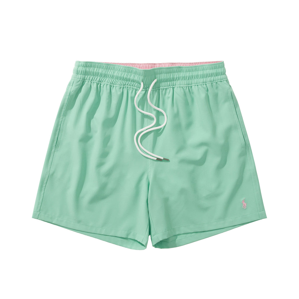 Ralph Lauren Men's Summer Solid Color Embroidered Logo Drawstring Sports Shorts #77823