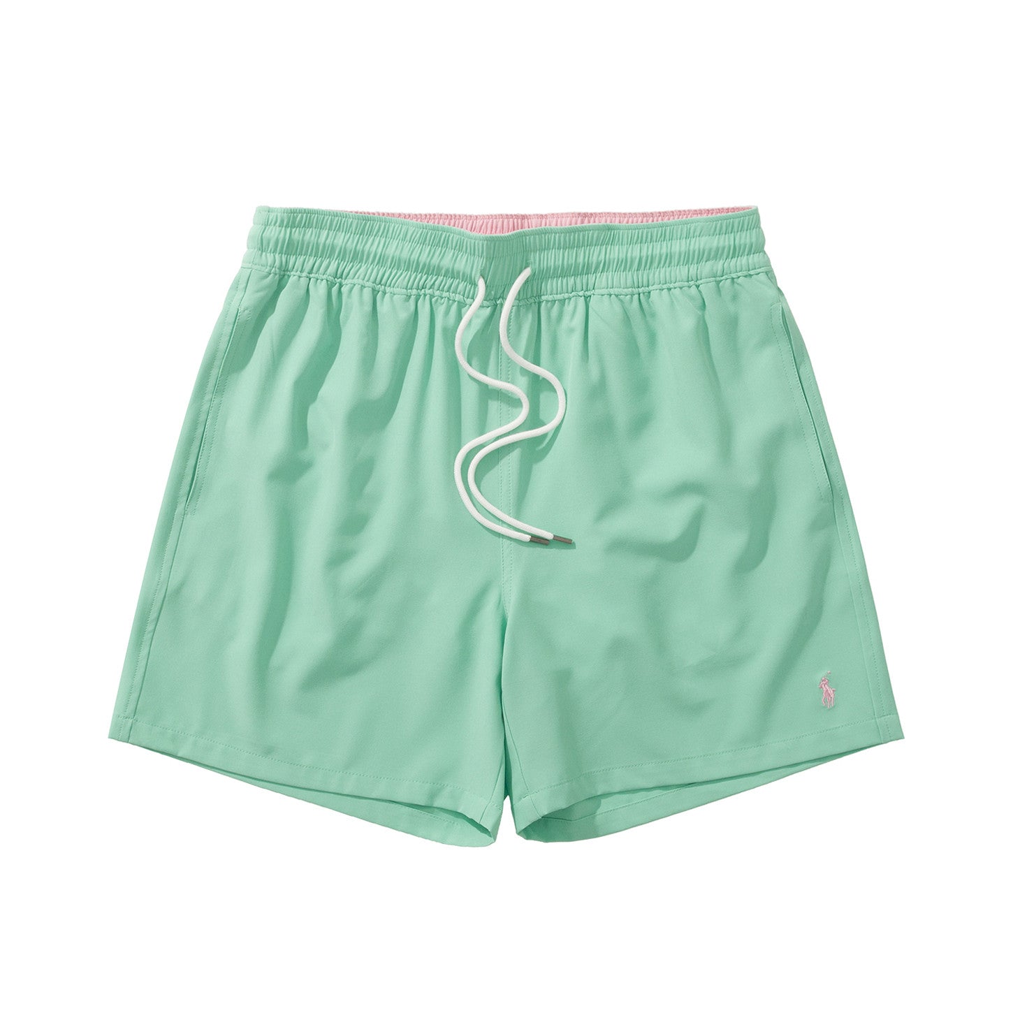 Ralph Lauren Men's Summer Solid Color Embroidered Logo Drawstring Sports Shorts #77823