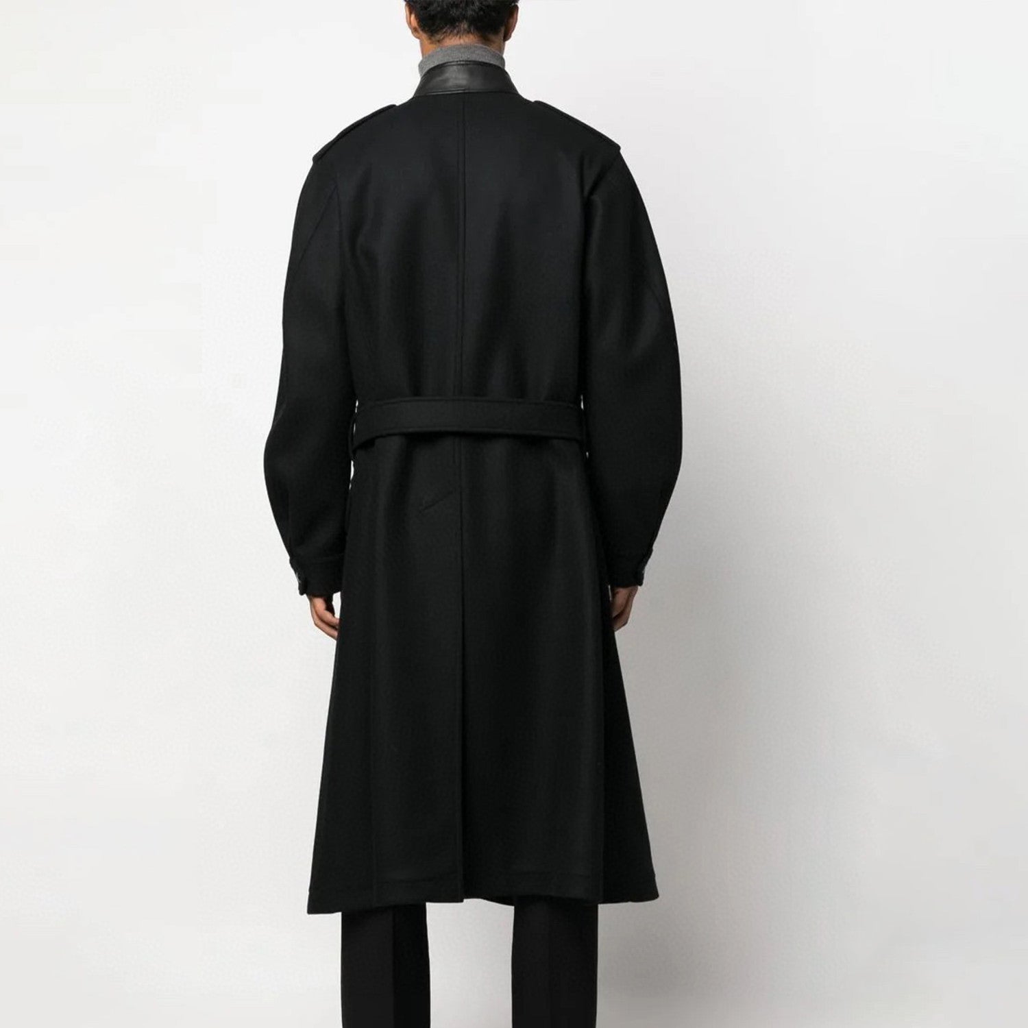 Tom Ford Solid Color Slanted Zipper Long Coat Ngvp #6779
