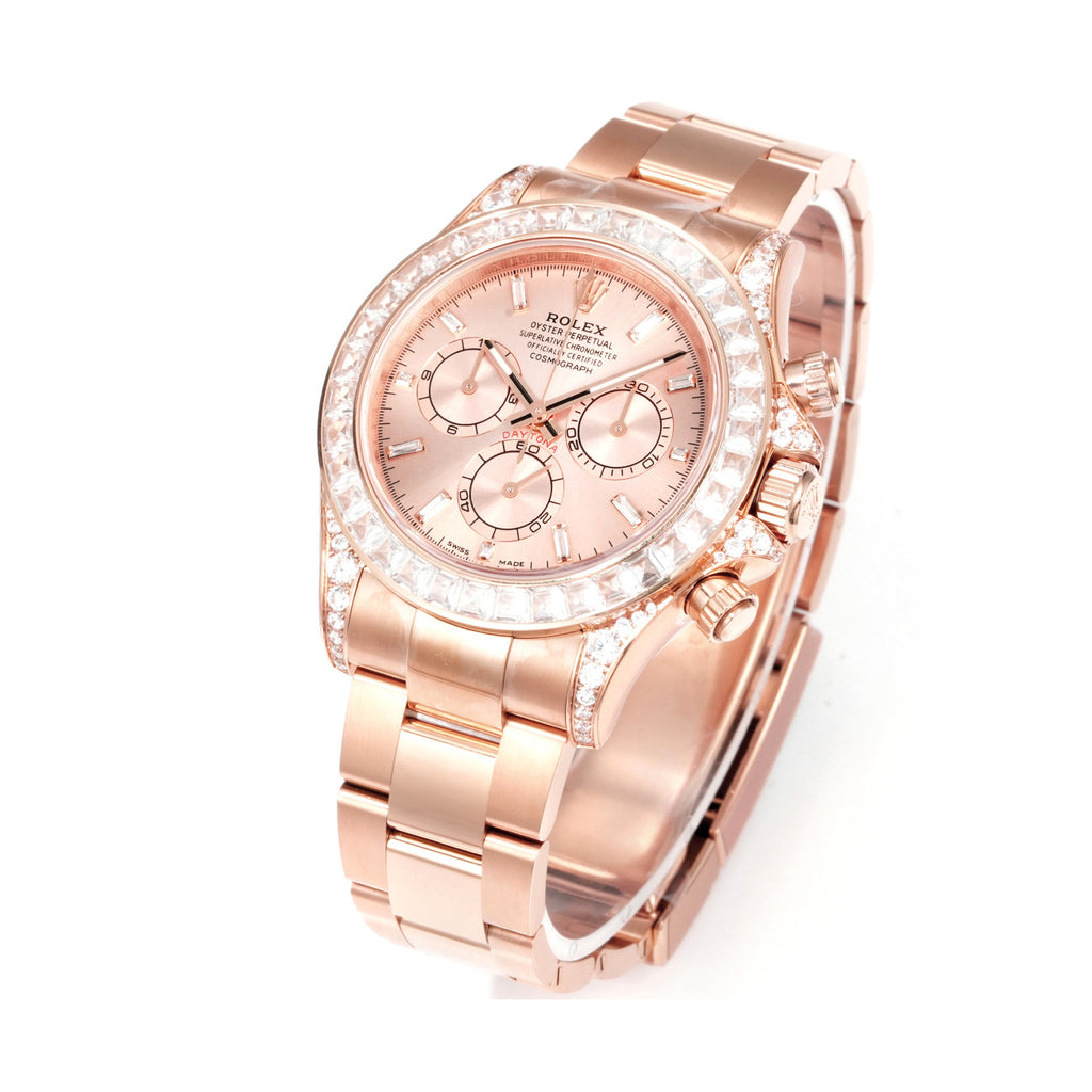 Rolex Men's Automatic Mechanical Movement 100 Meter Water Resistant Dial Watch with Diamonds #75356