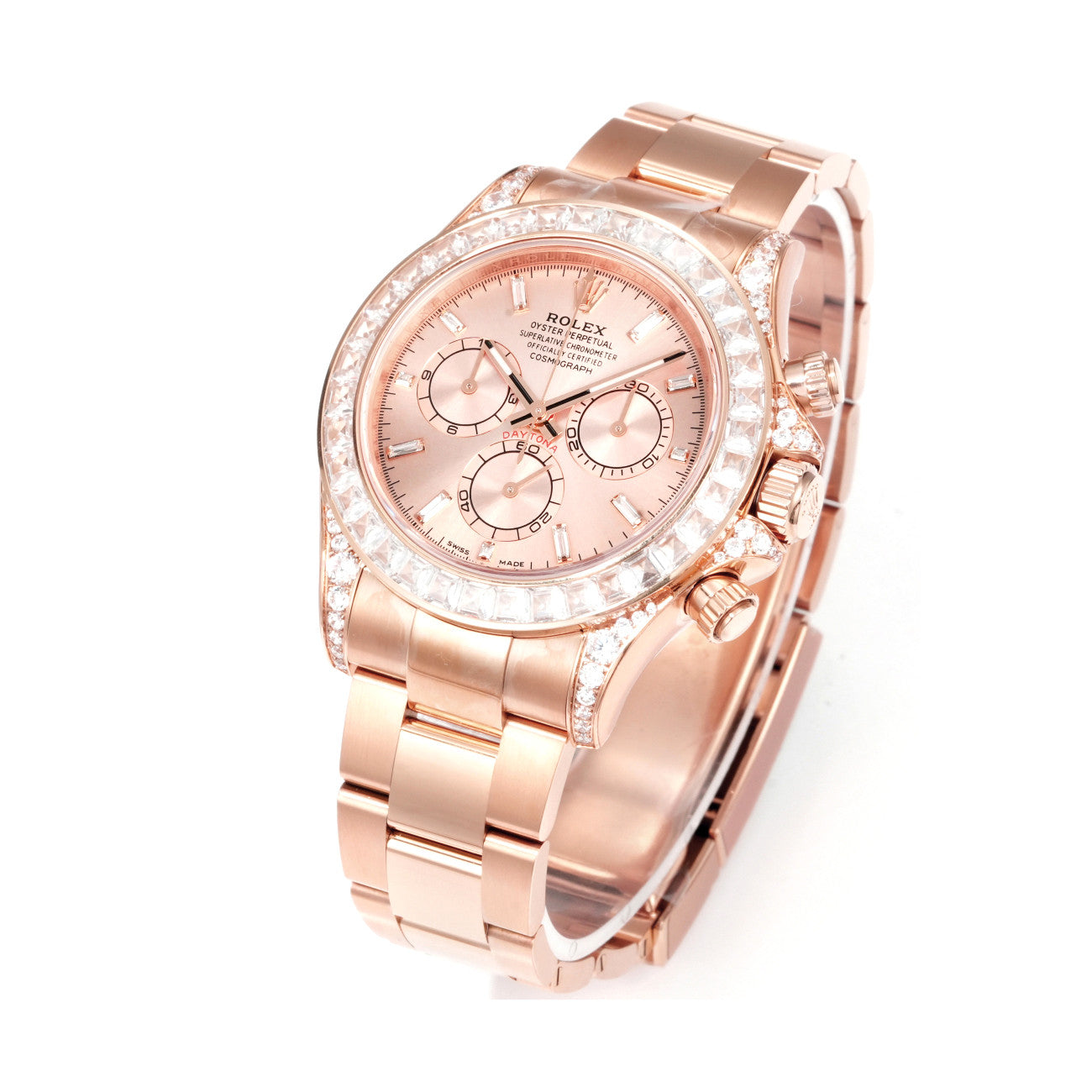 Rolex Men's Automatic Mechanical Movement 100 Meter Water Resistant Dial Watch with Diamonds #75356