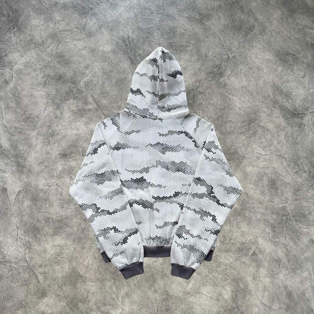 Mertra Snake Skin Printed Zip-Up Hoodie
