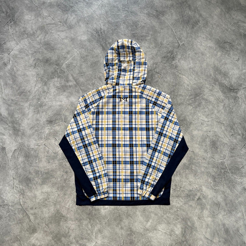 Mertra Plaid Pullover Jacket Blue