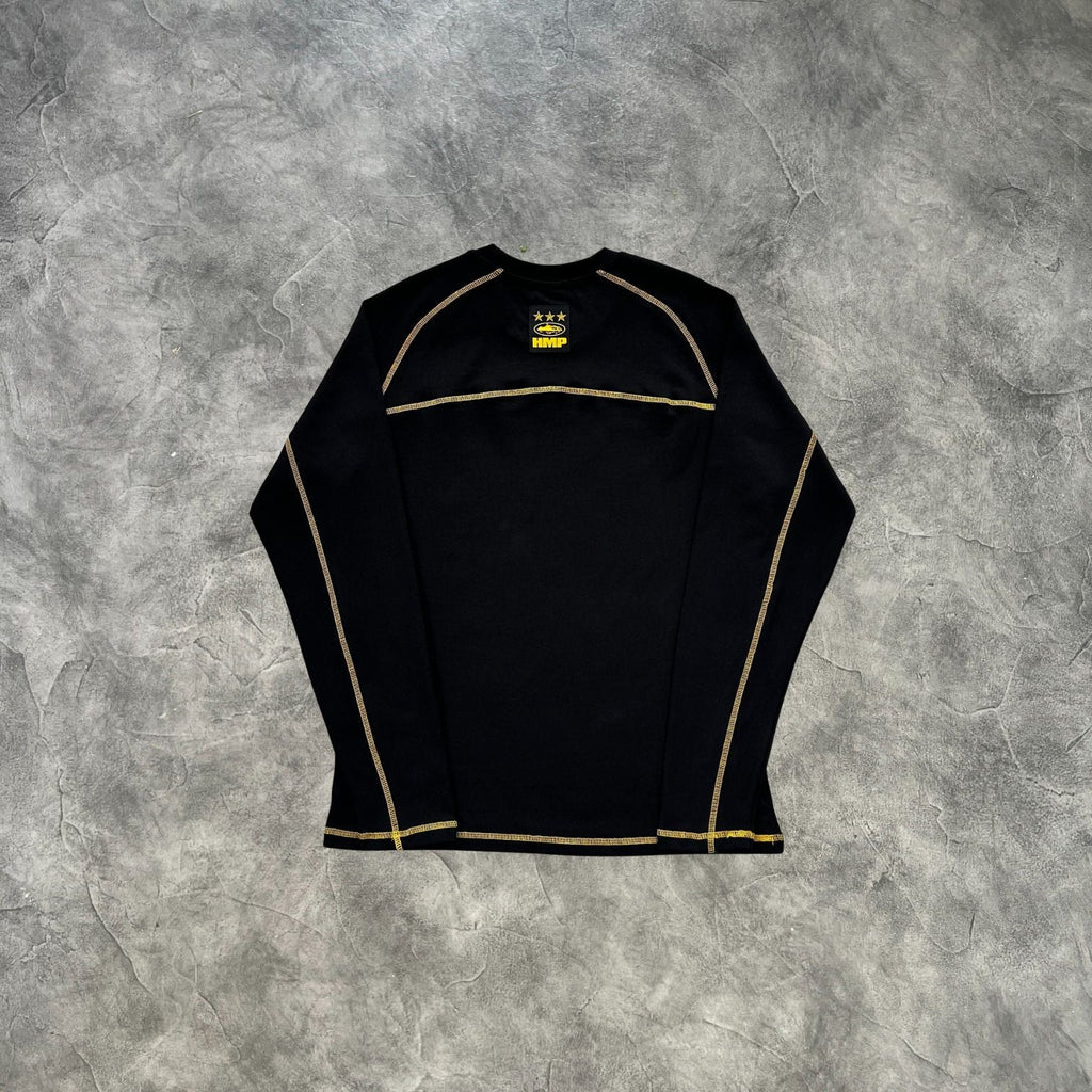 Corteiz HMP Heavyweight Long Sleeves T-Shirt Black/Yellow