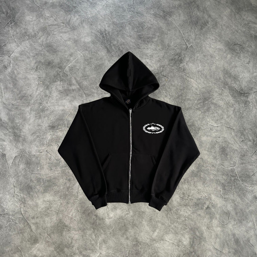 Corteiz Superior Royale Zip-Up Tracksuit Black