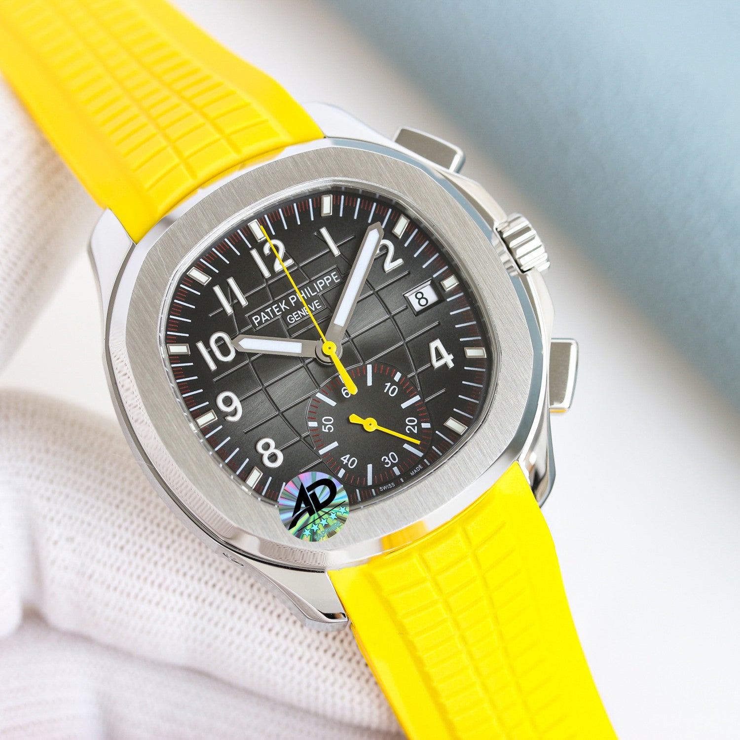 Patek Philippe Aquanaut Men's Solid Color Automatic Mechanical Movement Rubber Strap 42.2 mm Case Watch #77942
