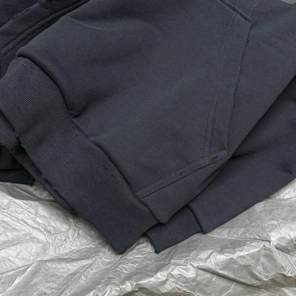 Balenciaga Men's Spring & Autumn Gray Letter Print Loose Hooded Drop Shoulder Long Sleeve Sweatshirt Tie Sweatpants Pants #73496