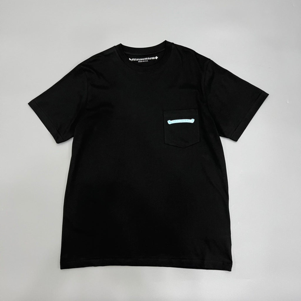 Chrome Hearts Men's and Women's Summer Neckline Sanskrit Letter Round Neck Cotton Short Sleeve T-shirt #72261