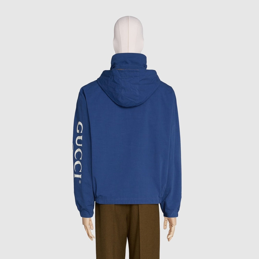 Gucci Men's Spring and Autumn Solid Color Logo Printed Reversible Zipper Long Sleeve Jacket #74788