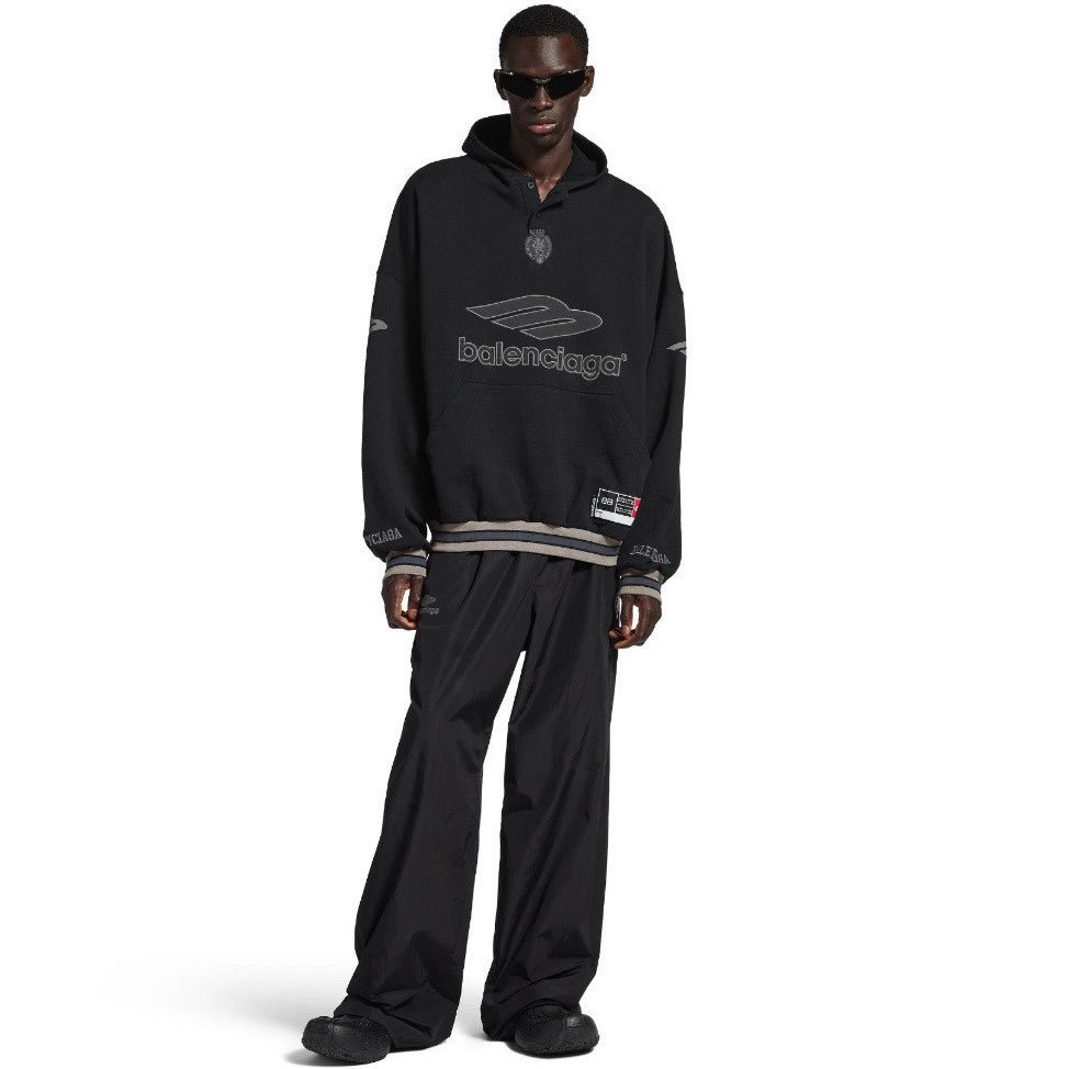 Balenciaga Top-quality Version Men's 3b Football Polo Hoodie in Grey white #336845