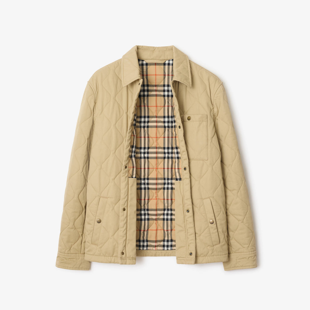 Burberry Men's Spring/Fall Fashion Casual Solid Color Collared Single Breasted Checkered Lined Long Sleeve Jacket #79367