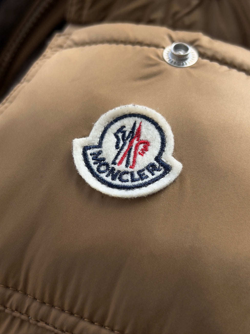 Moncler Beige Cheverny Suede Short Down Jacket Short Down Jackets #335922