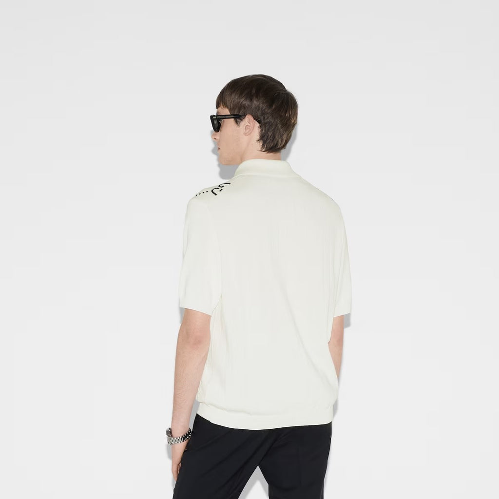 Gucci Men's Summer Logo Appliqué Knit Short Sleeve Polo Shirt T-Shirt #72545