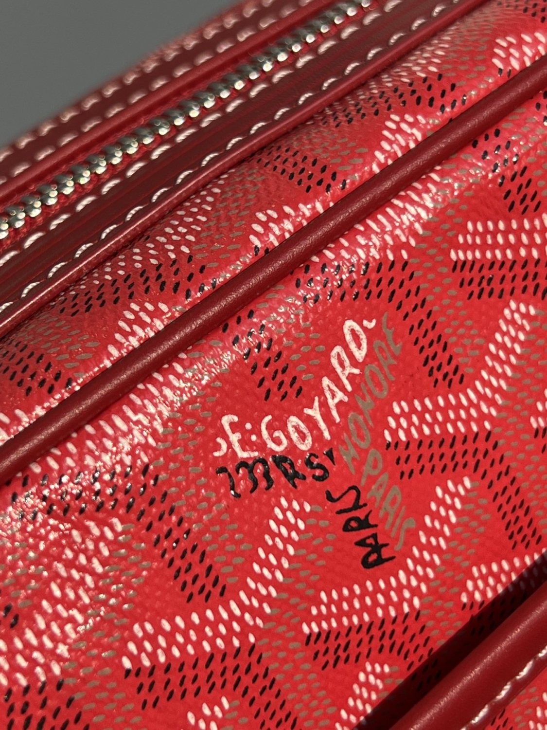 GOYARD Cap-vert Men's And Women's Old Flower Full Print Inside And Outside Compartments Canvas Patchwork Leather Messenger Bag Camera Bag Shoulder Crossbody Bags #76387