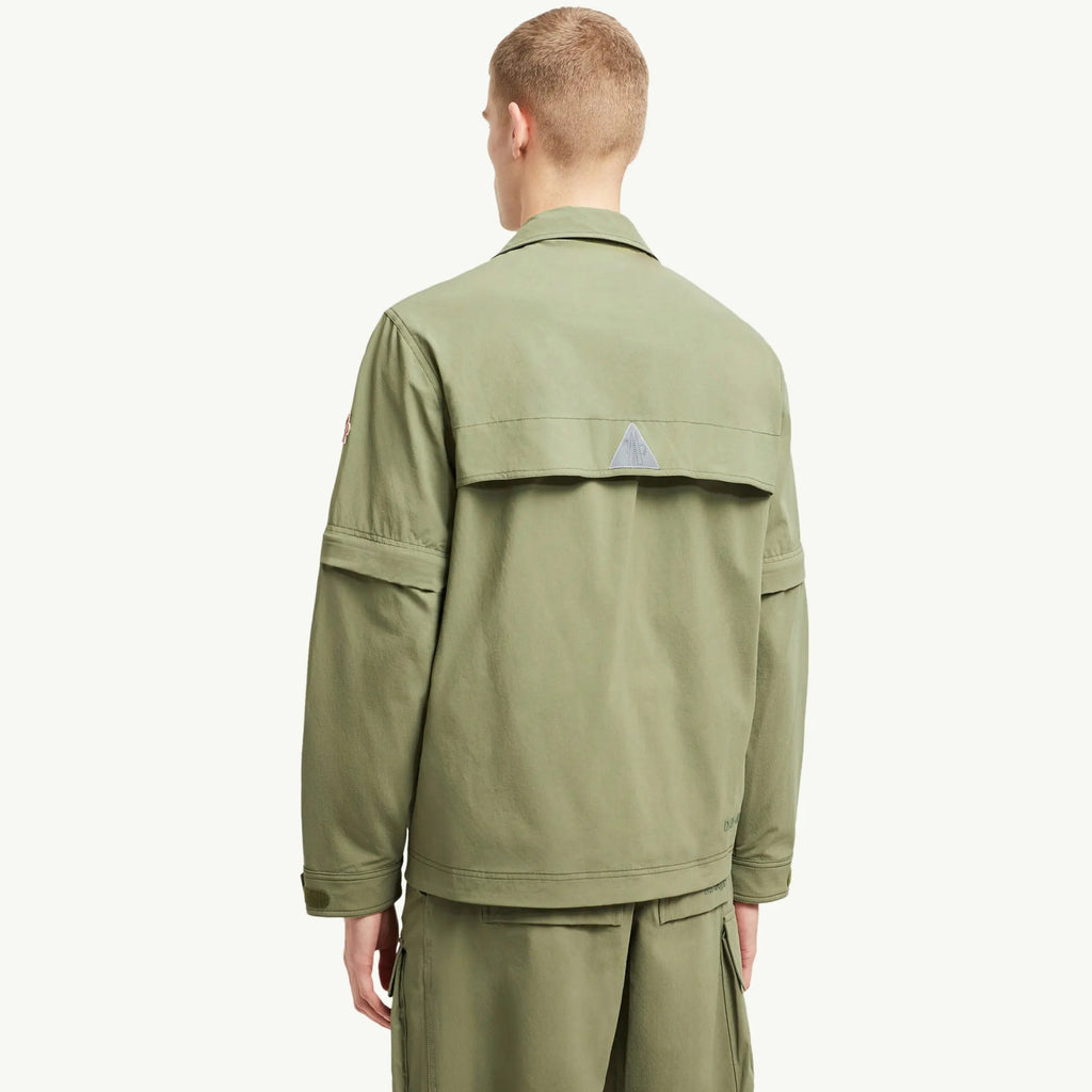 Moncler Men's Spring/Fall Casual Single-Breasted Solid Color Multi Pocket Detachable Sleeve Workwear Jacket #78895