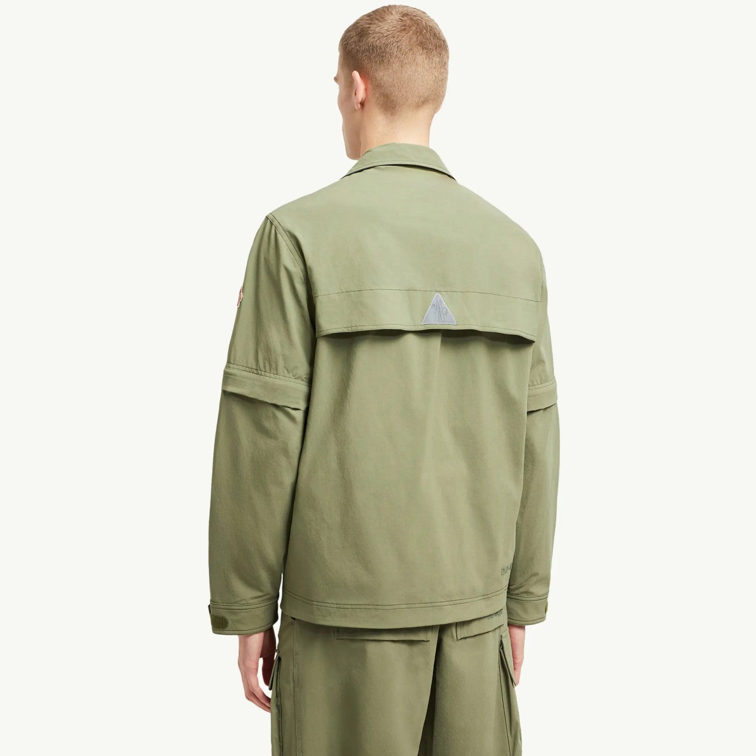 Moncler Men's Spring/Fall Casual Single-Breasted Solid Color Multi Pocket Detachable Sleeve Workwear Jacket #78895