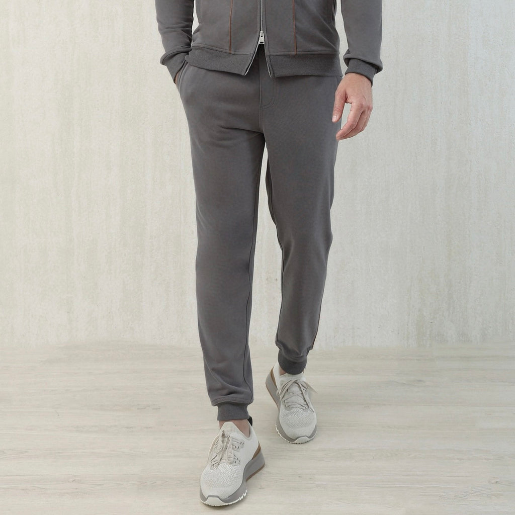 Brunello Cucinelli Men's Lace-up Sweatpants Four Seasons Solid Color Cotton Casual Drawstring Trousers Pants Ngvp #1767