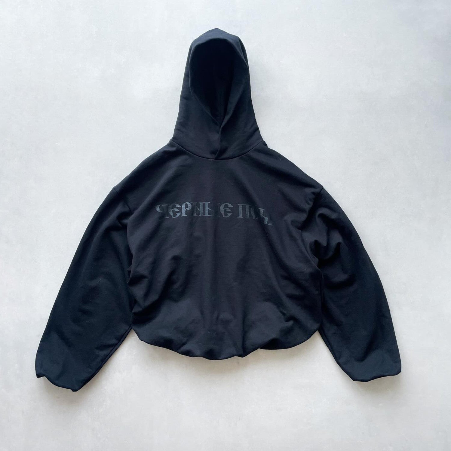 Yeezy X Gosha Kanye Russian Black Dog Grey Black Hoodie Sweatshirt Men's And Women's Spring Autumn High Street Hip Hop Hooded Pullover Hoodie Ngvp #1869