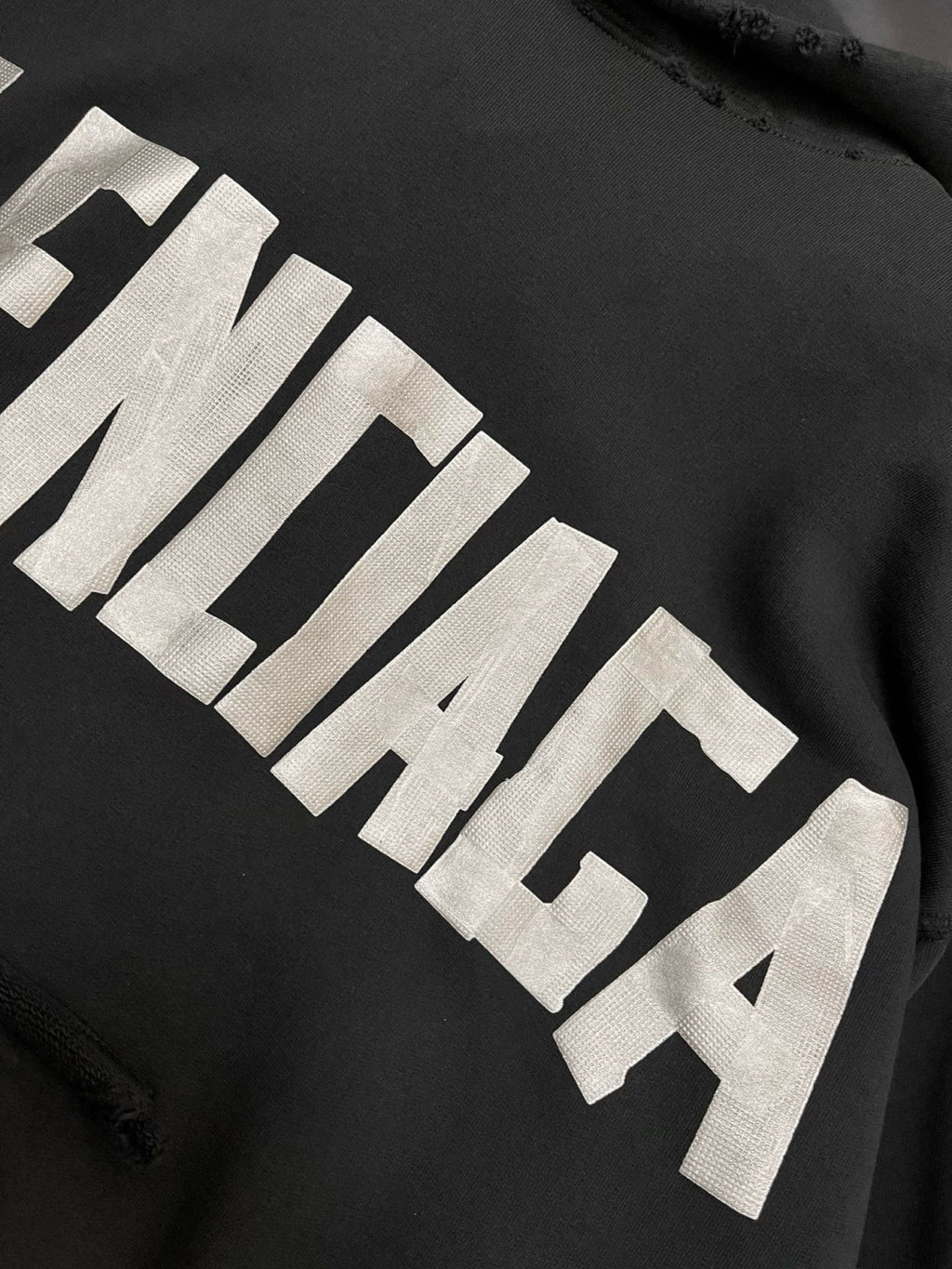 Balenciaga Logo Print Hooded Long Sleeve Sweatshirt #324922