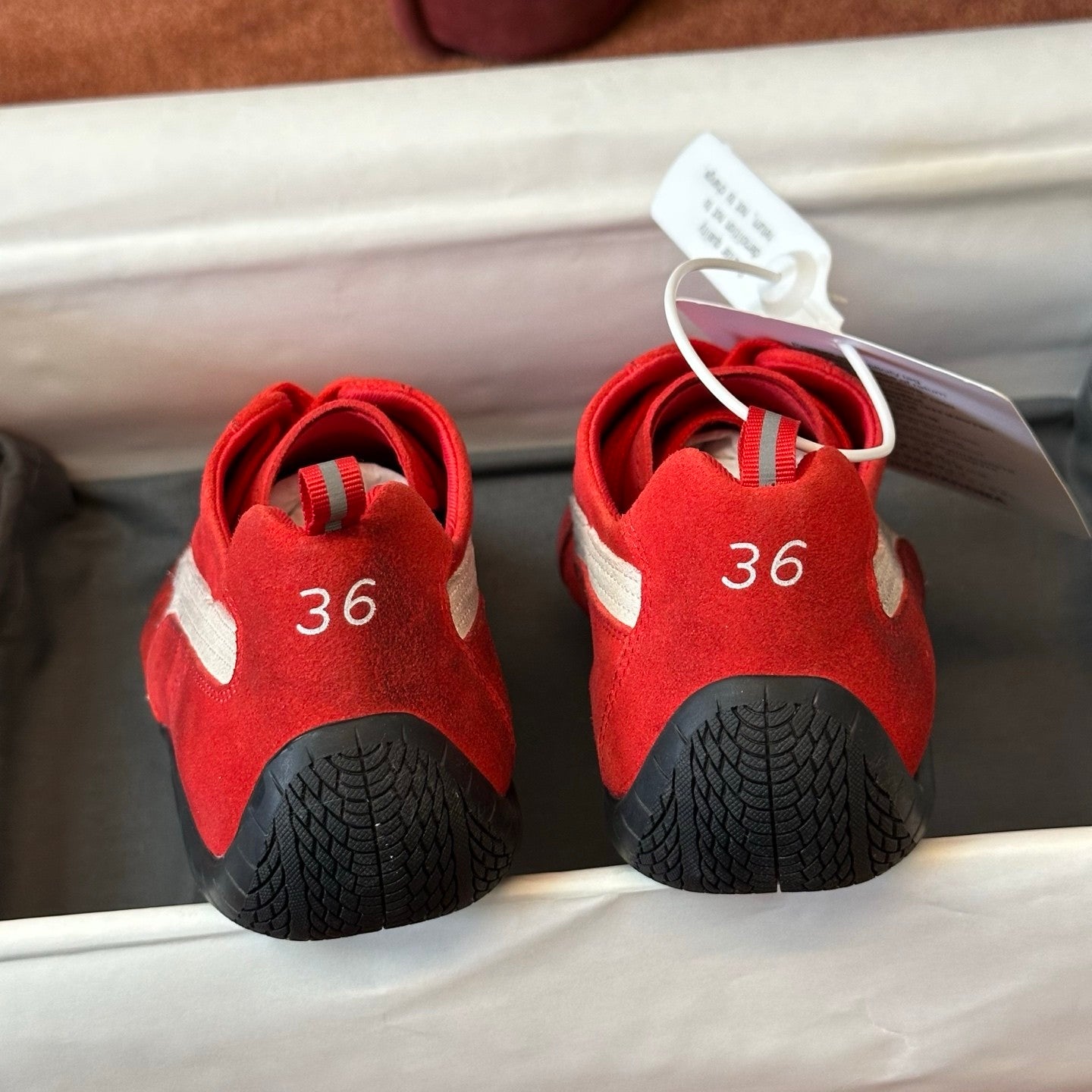 Balenciaga X Puma Women's Solid Suede Leather Low Top Lace Up Flat Sneakers Shoes #76734