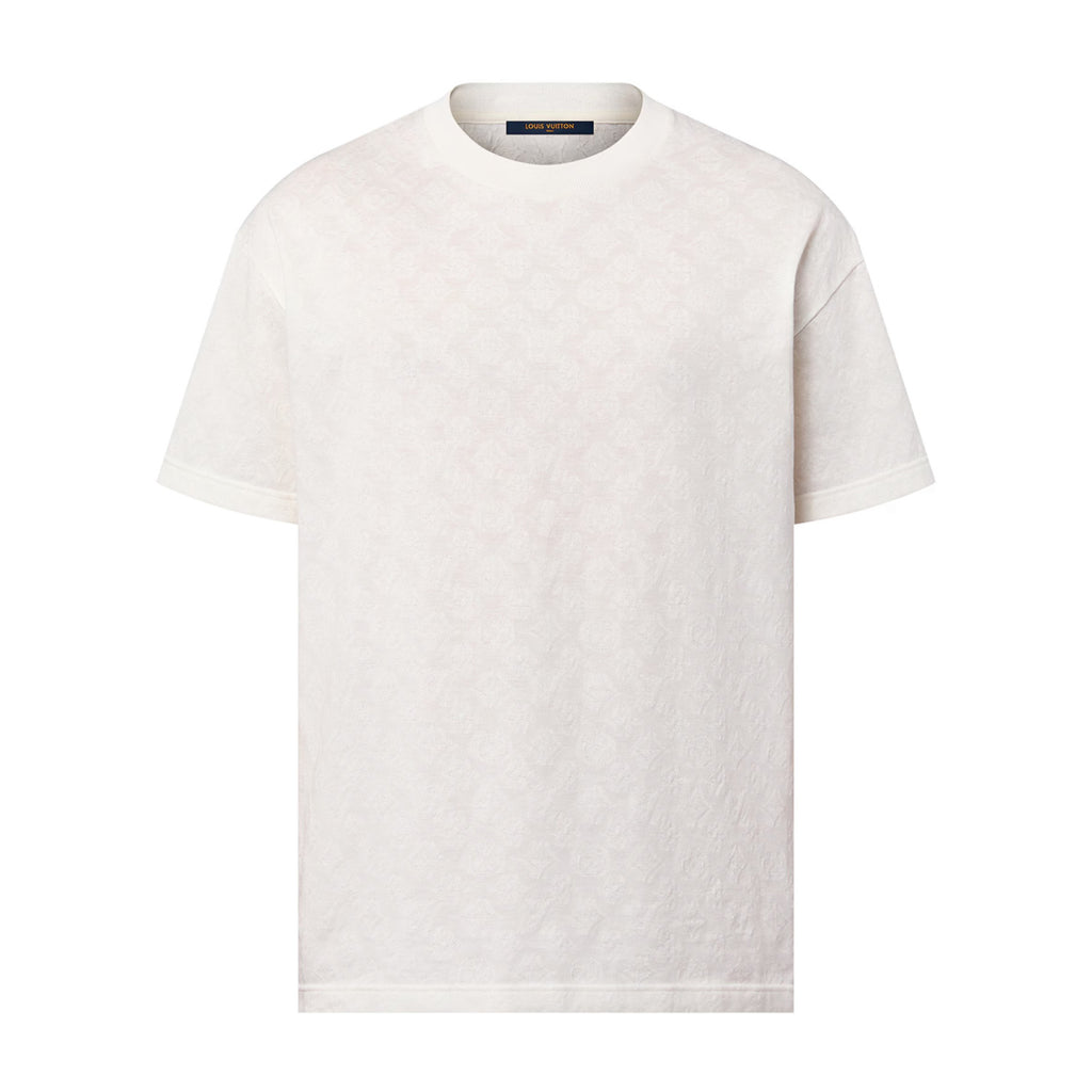 Louis Vuitton Men's Summer Solid Color Letter Printed Straight Cotton Short Sleeve T-Shirt #72729