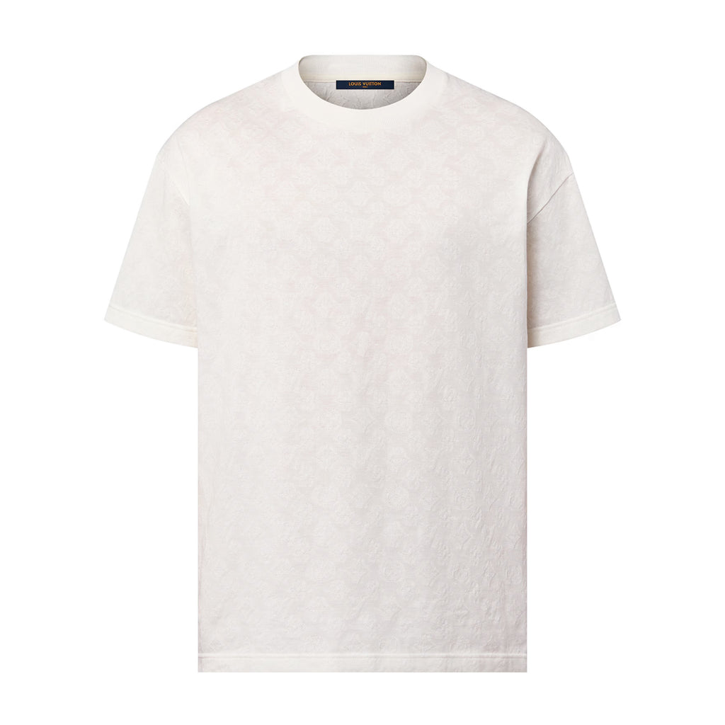 Louis Vuitton Men's Summer Solid Color Letter Printed Straight Cotton Short Sleeve T-Shirt #72729