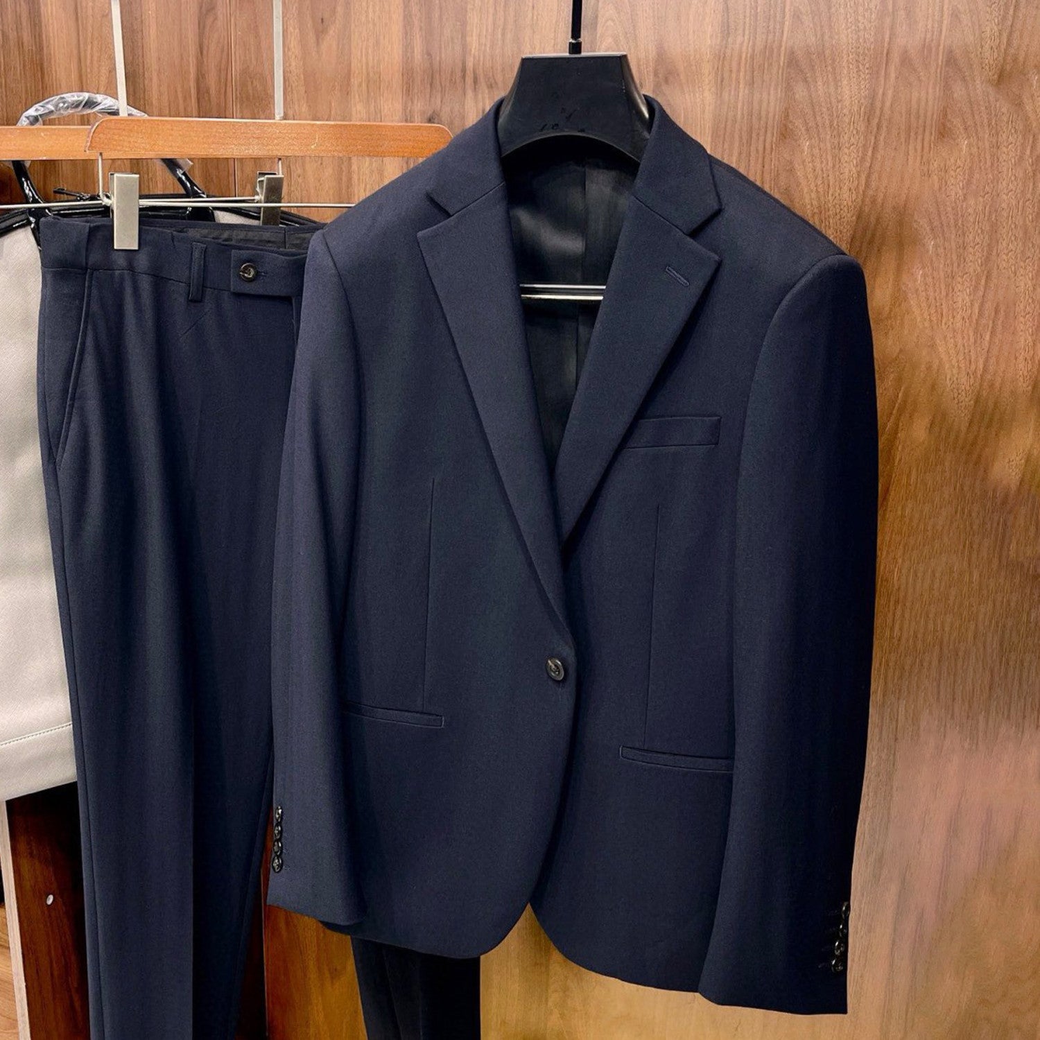 Ermenegildo Zegna Men's Fall And Winter Business High-end Jacket Tide Wool Single-breasted Suit Top Wedding Suit Casual Pants Solid Color Suit Set Ngvp #2439