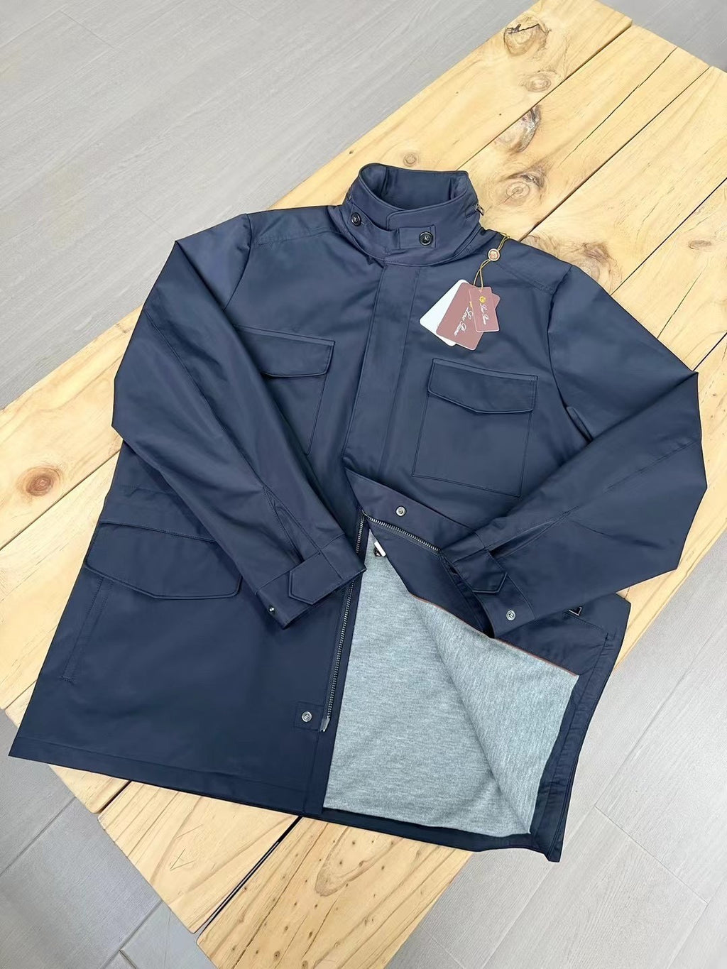 Loro Piana Standing Collar Long Sleeved Jacket #21867