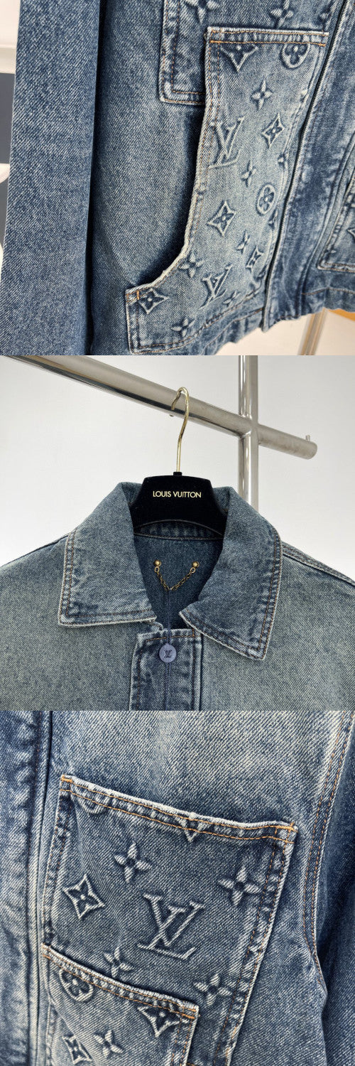 LouisVuitton Spring And Autumn Long Sleeved Denim Coat and Pants Set #94515