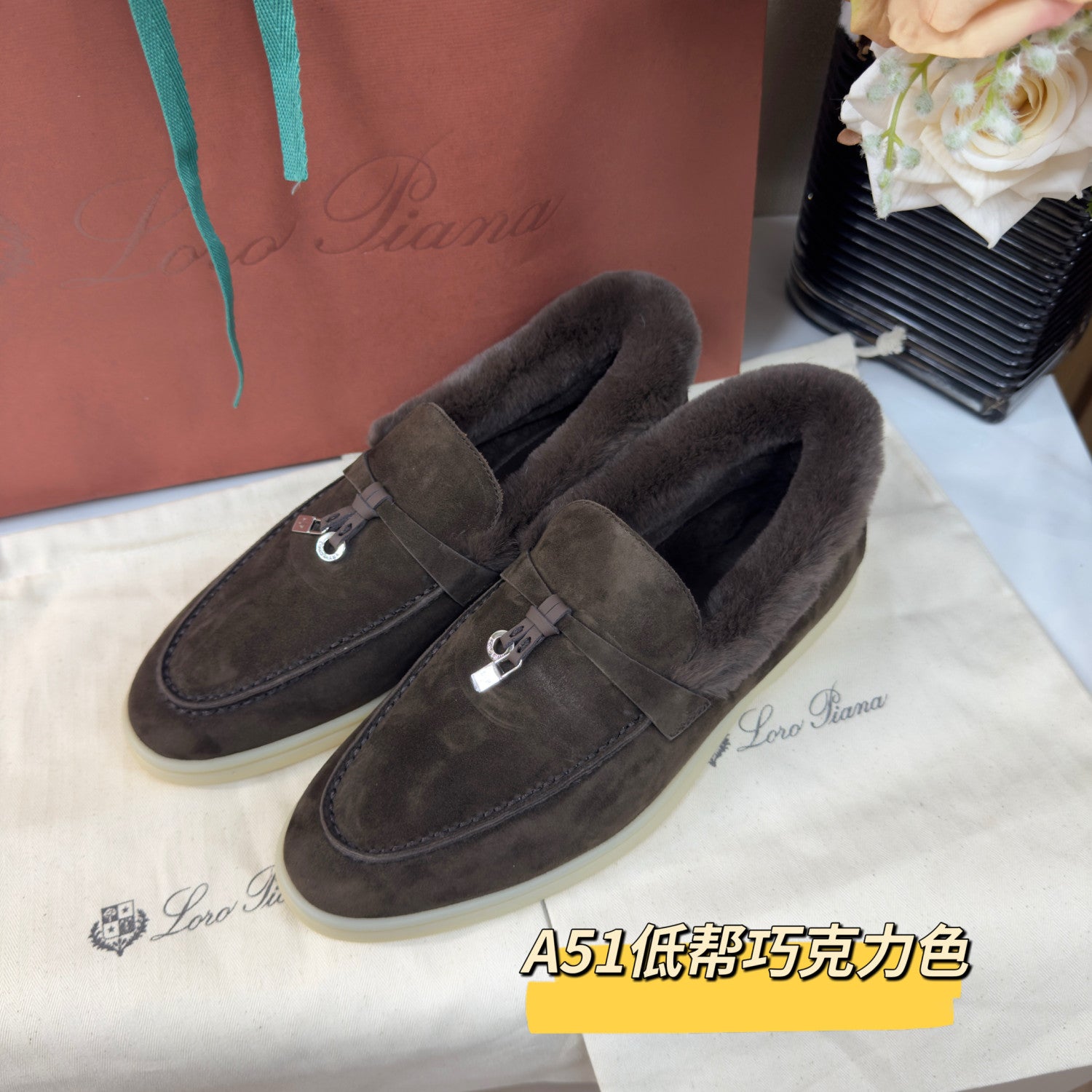 Loro Piana Summer Charms Walk Loafer Suede Moorland #334047