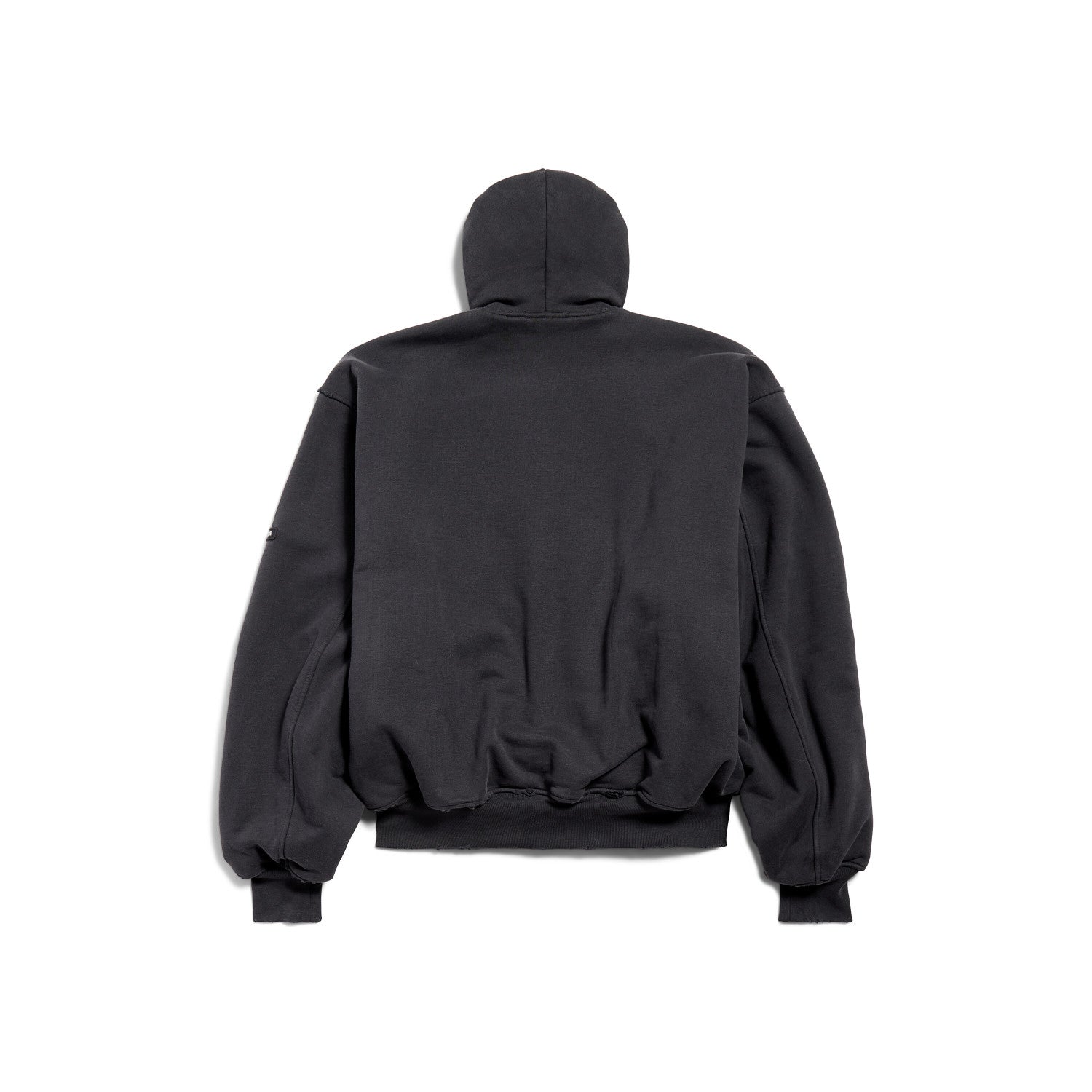 Balenciaga 25FW Men's  Hooded Bomber in Black Faded #333425