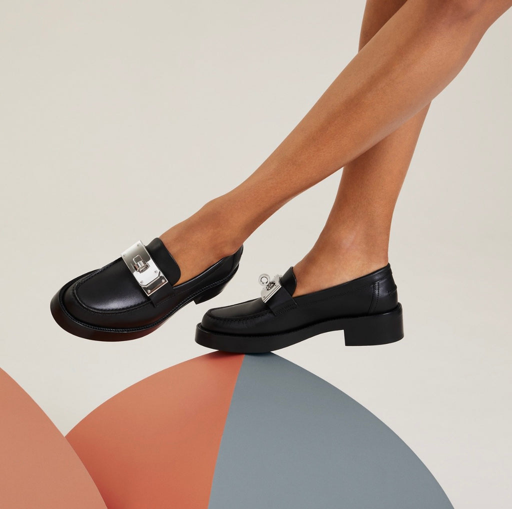 Hermes Hot loafer Beige #334035