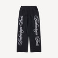 Balenciaga Men's Cursive Baggy Pants in Black white  #335553