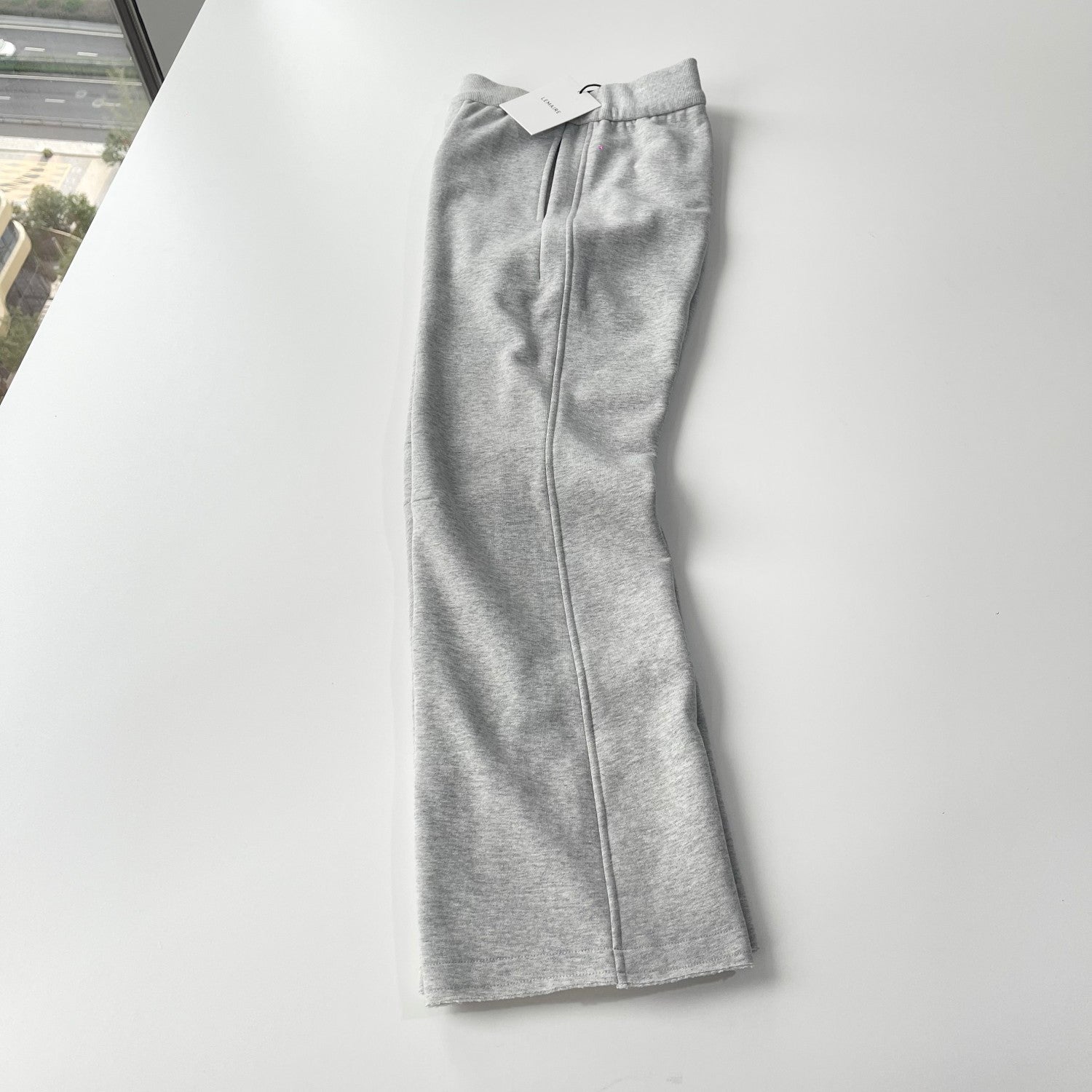 Lemaire Men's & Women's Four-Season Elastic Waist Drawstring Sweatpants Cotton Solid-Color Casual Trousers Pants Ngvp #2543