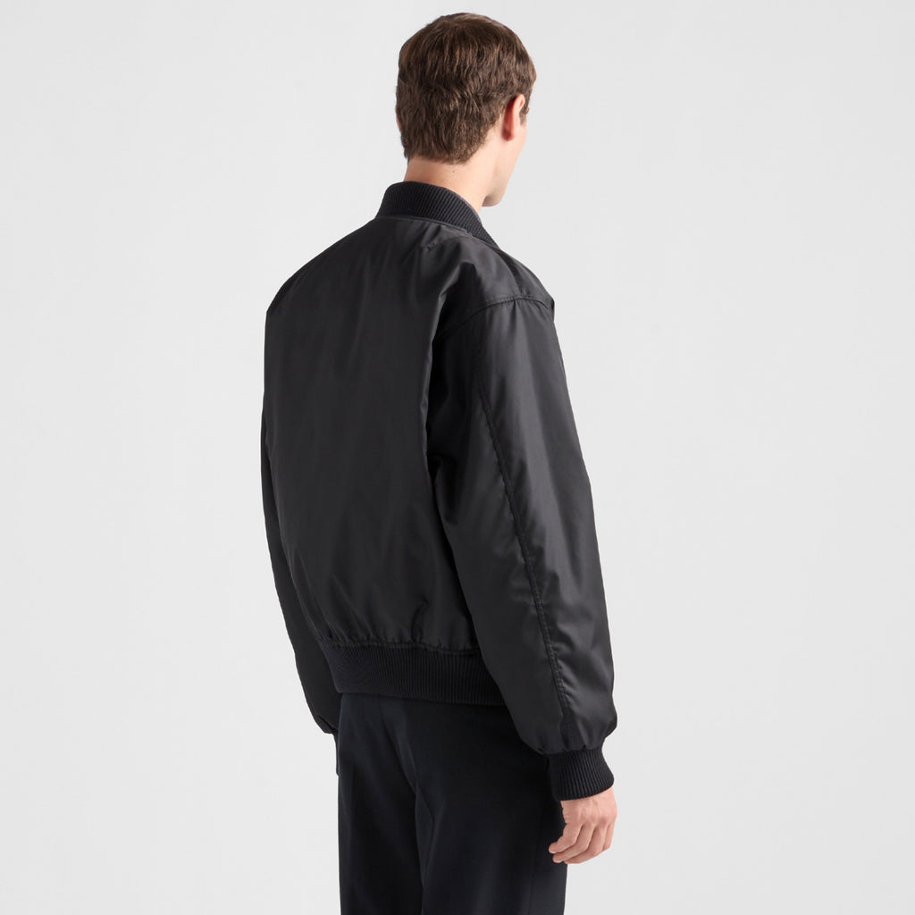Prada Men's Fall/Winter Fashion Casual Solid Color Baseball Collar Zipper Pilot Cotton Jacket #78956