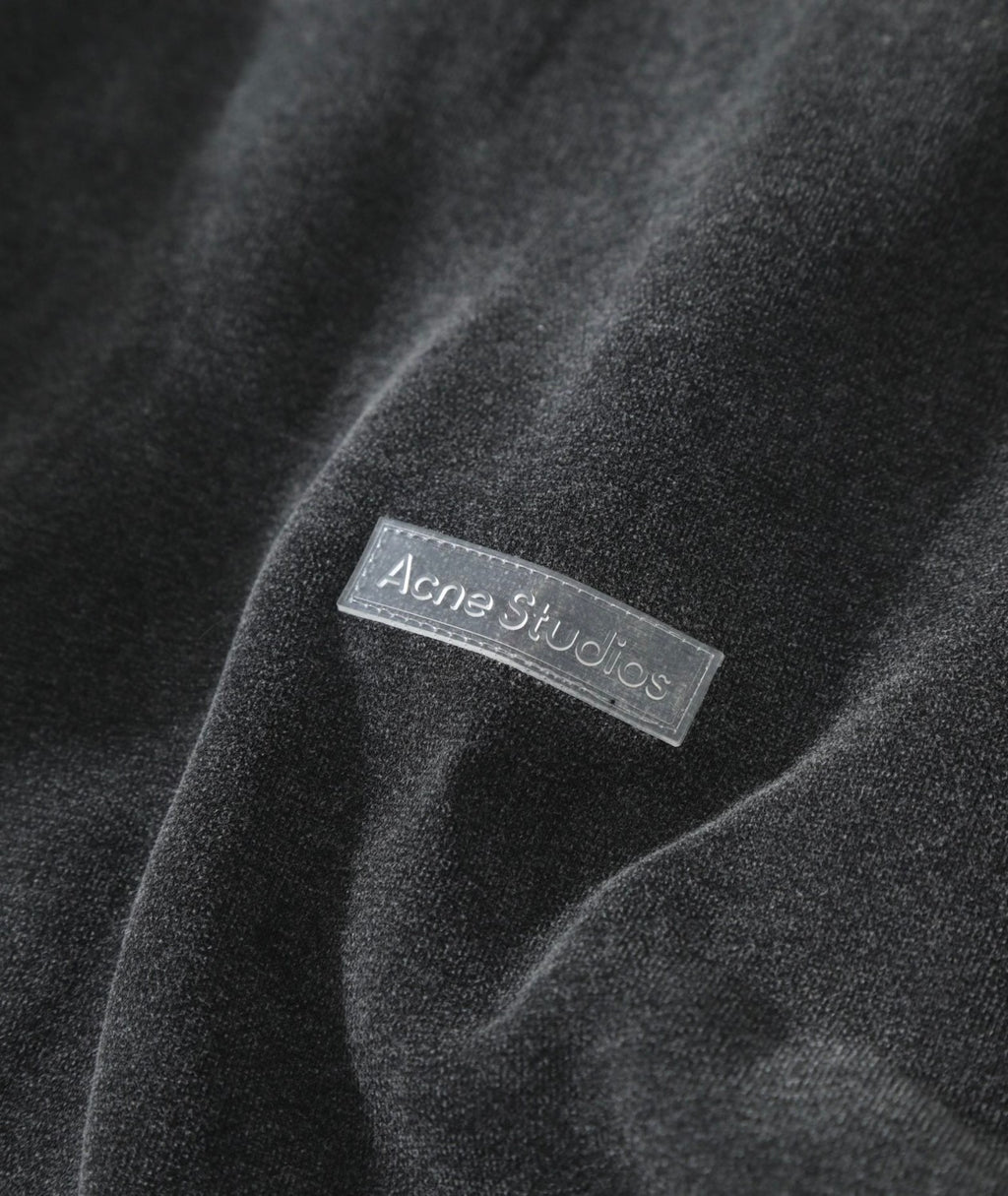 Acne Studios Hooded Sweater logo patch Faded Black #336605