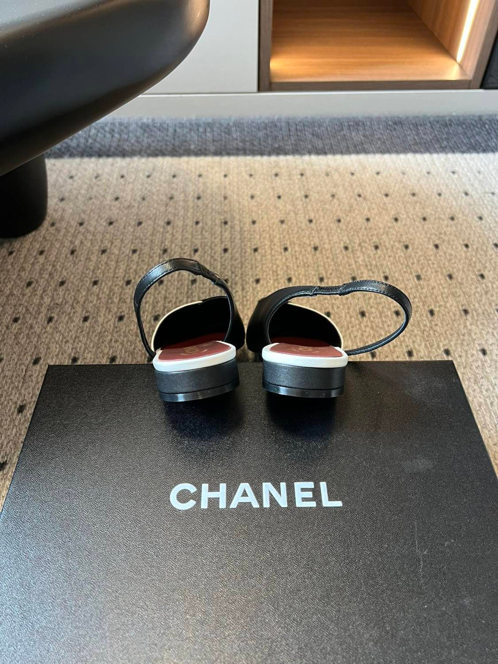 Chanel Color Block Back Sandals #378628