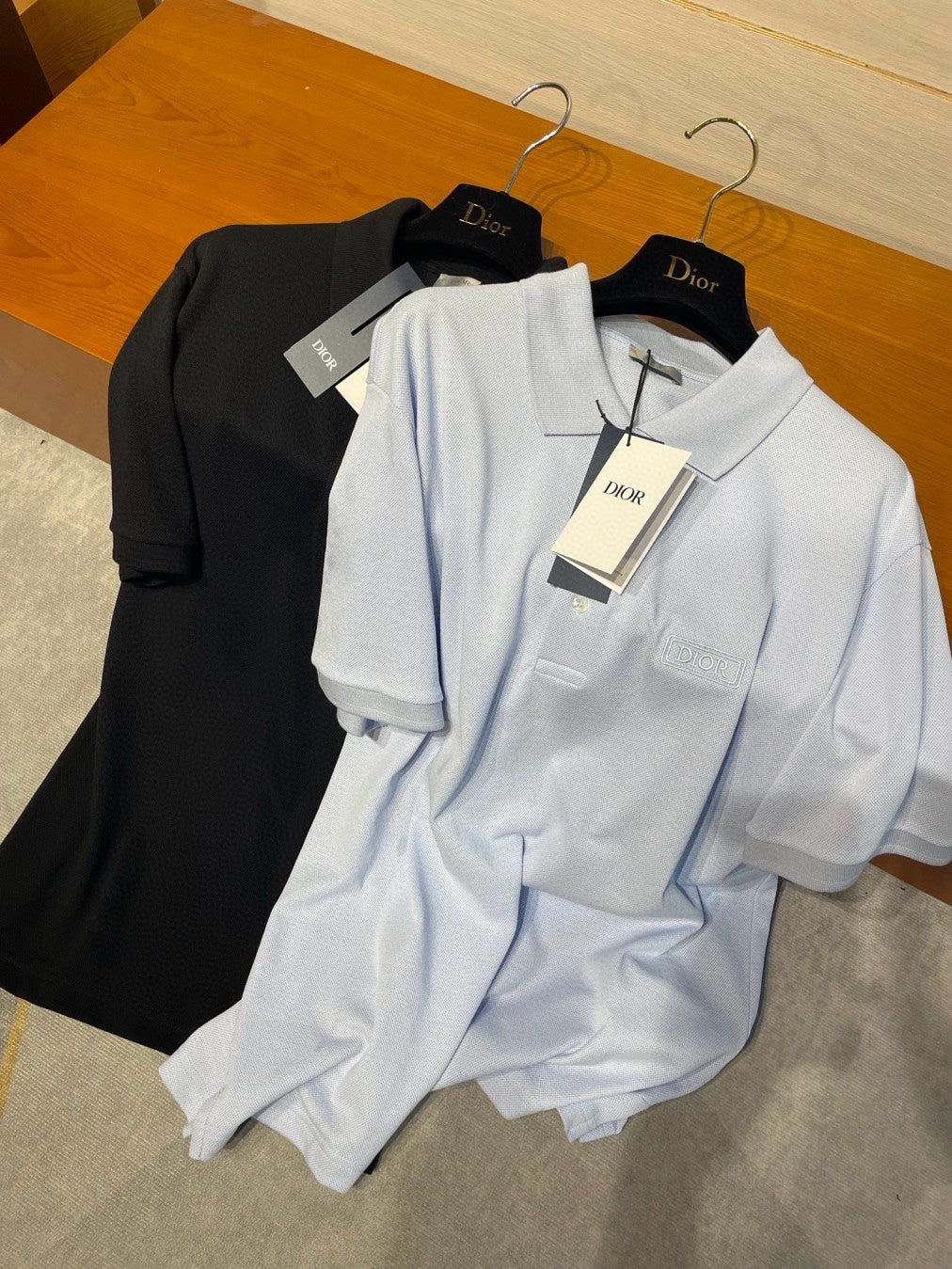 Dior Men's Summer Solid Color Logo Letter Embroidered Polo Shirt Short Sleeve T-Shirt #99633