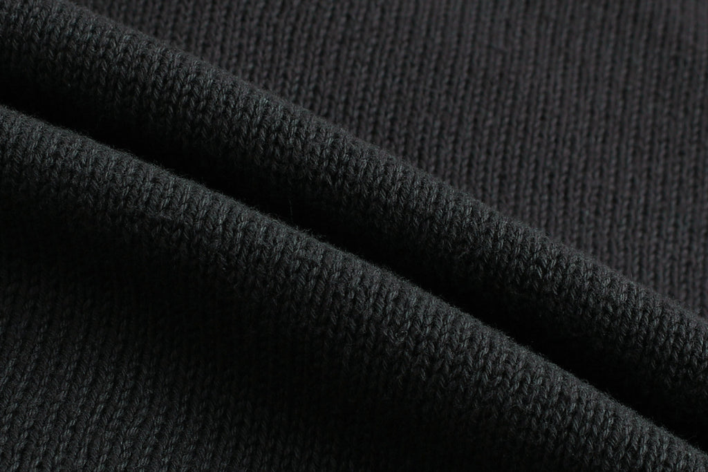 Maison Mihara Yasuhiro Spring/summer Fashion Casual Solid Color Hooded Zipper Embroidered Oversized Relaxed Patchwork Long Sleeve Knit Sweater Jacket #79498
