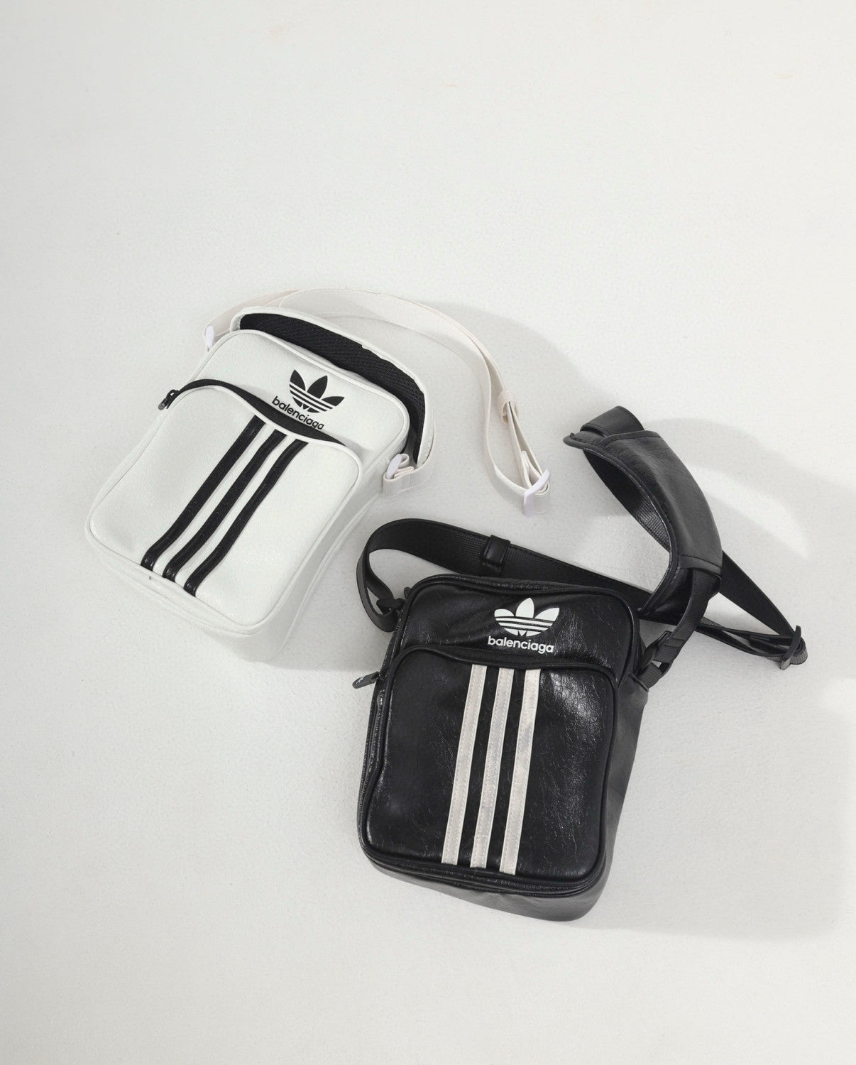 Balenciaga x Adidas Men's and Women's Unisex Fashion Casual Adjustable Strap Printed Leather Shoulder Bag Crossbody Bag Bags #78453