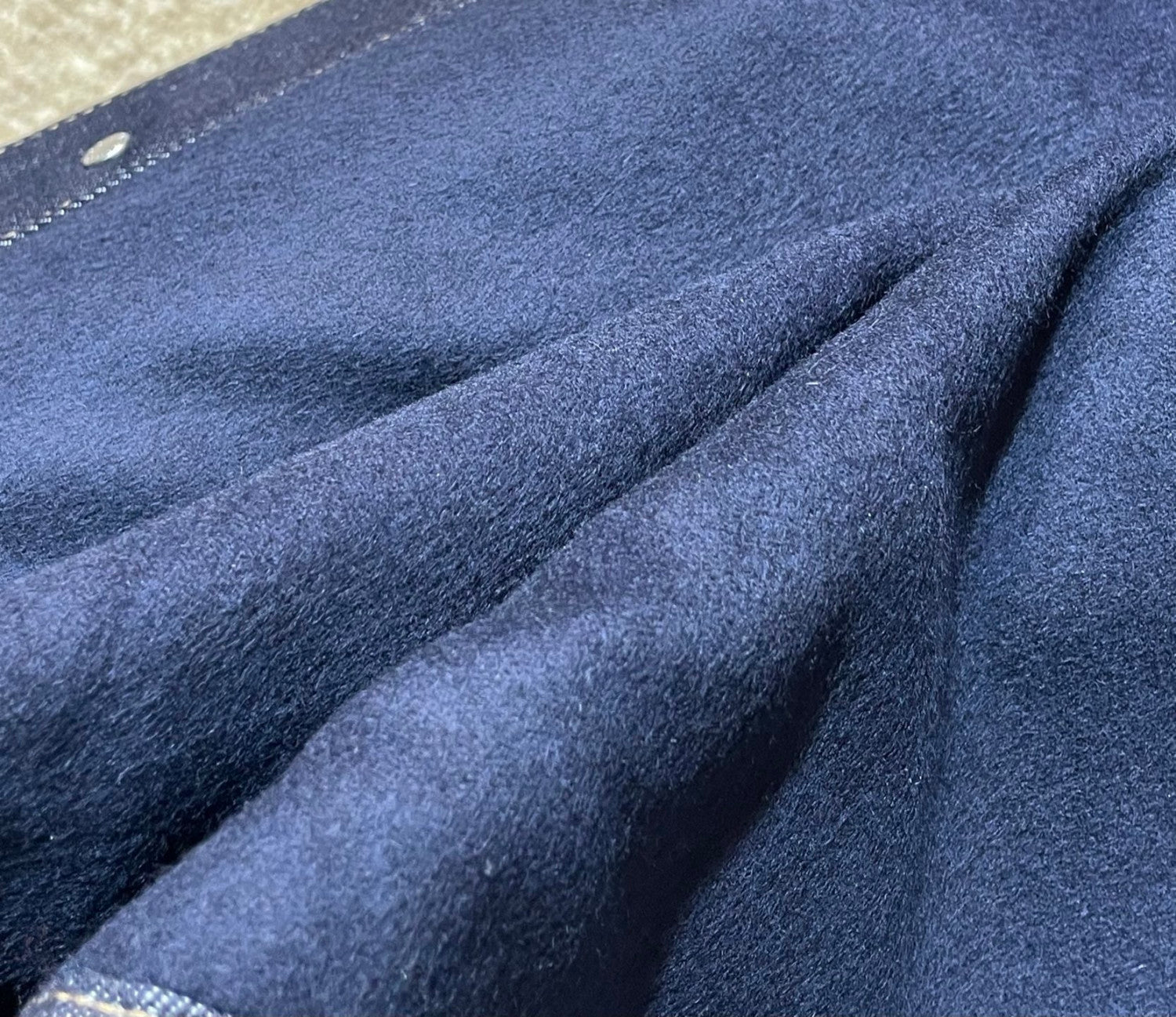 PRADA Navy Denim And Suede Blouson Jacket #334279