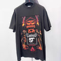 Vetements Men's Spring And Summer Skull Letters Printed Patch T-shirt Fashion Trend High Street Retro Black Loose T-shirt Ngvp #2455