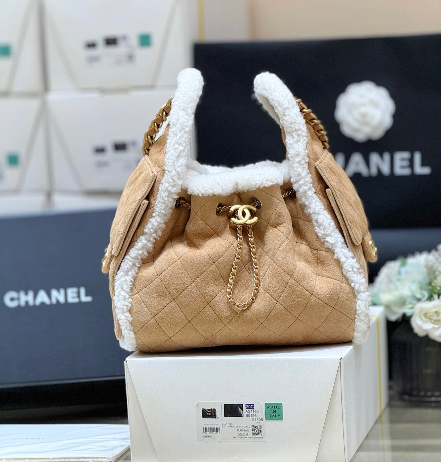 Chanel 25K Teddy Handbag #376285