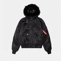Stussy Men's And Women's Fall And Winter Fashion Leopard Lining Hooded Fur Collar Short Jacket Thickened Coat Ngvp #7654