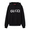 Gucci Men's Logo Embroidered Spring/Fall Knit Cotton Solid Color Drawstring Pullover Hoodie Sweatshirt #81576