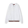 Gucci Men's And Women's Spring/fall Fashion Casual Solid Color Hooded Zipper Pullover Sweatshirt With Letter Embroidery Long Sleeve Jacket Sweatshirt #79289