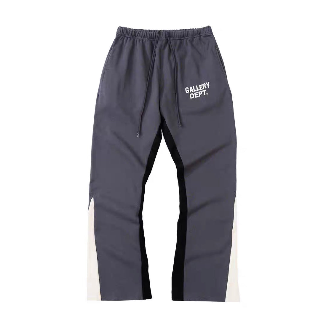 Gallery Dept Dark Grey Patchwork Cotton Drawstring Pants #96556