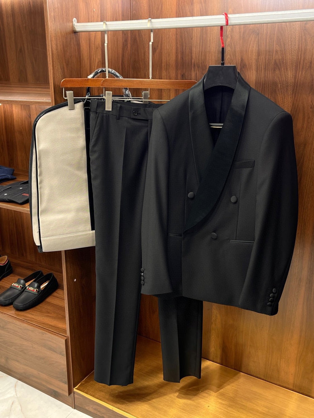 Dior Men's Spring And Autumn Solid Color Lapel Wool Long Sleeve Blazer Jacket Casual Solid Pants Ngvp #9641