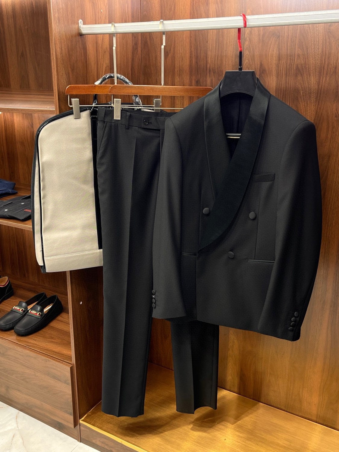 Dior Men's Spring And Autumn Solid Color Lapel Wool Long Sleeve Blazer Jacket Casual Solid Pants Ngvp #9641