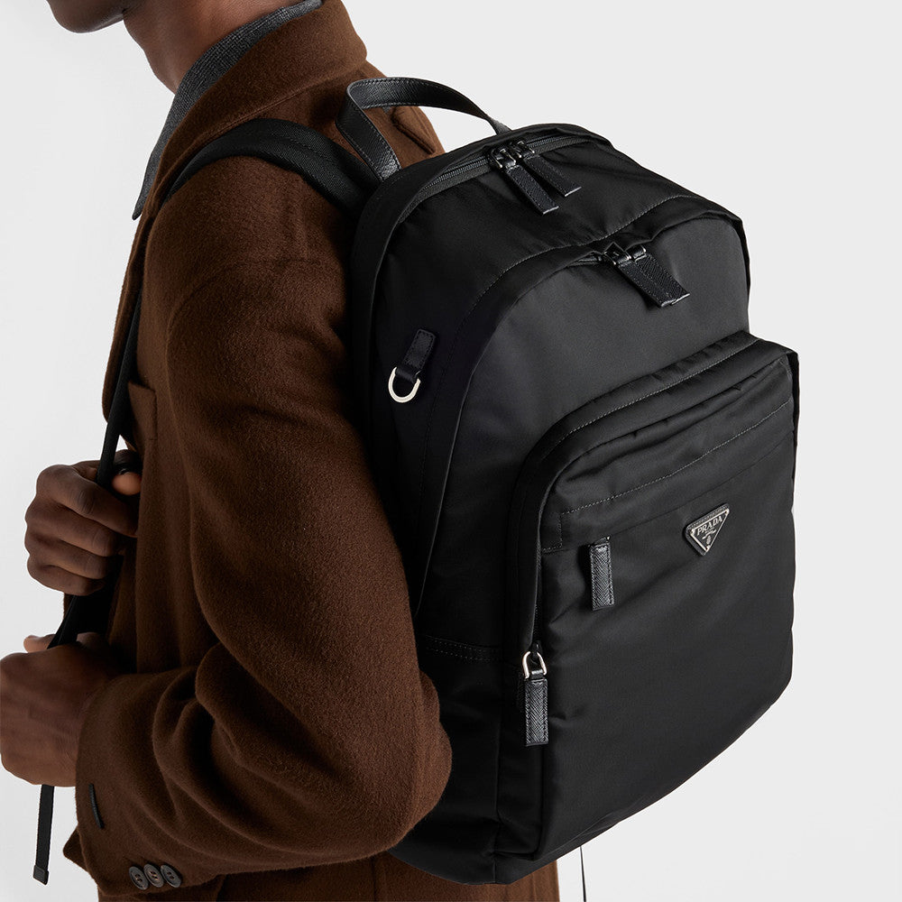 Prada Re-nylon Saffiano Leather Backpack #335785